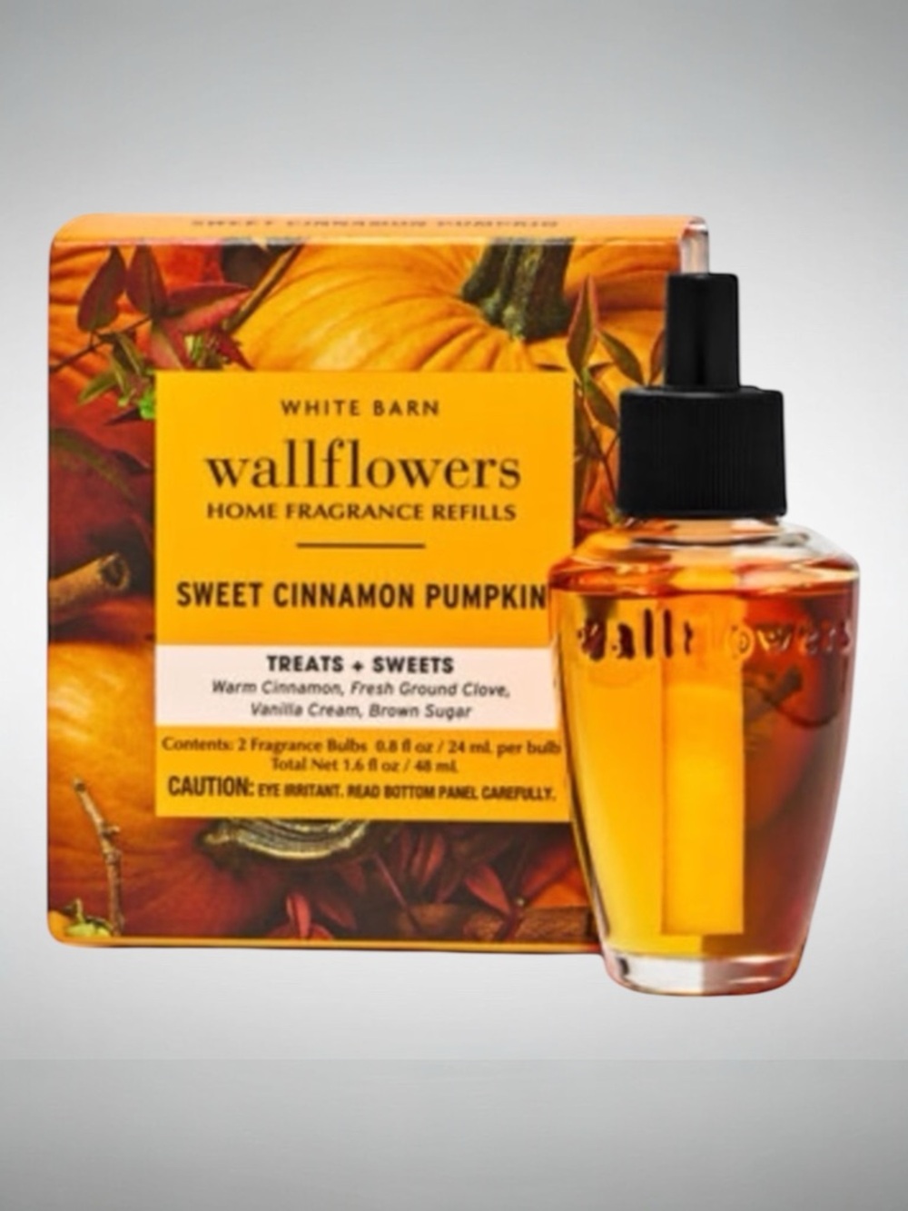 Bath & Body Works Wallflowers Refill Sweet Cinnamon Pumpkin Refills 2 Pack NWT